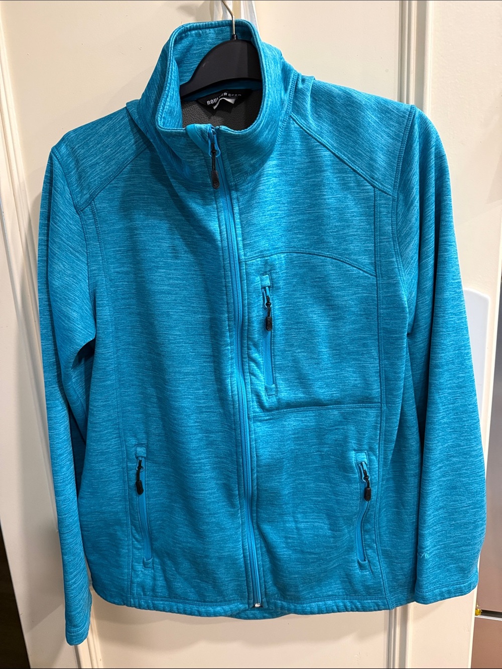 Women's Bright Teal Full-Zip Utility Jacket